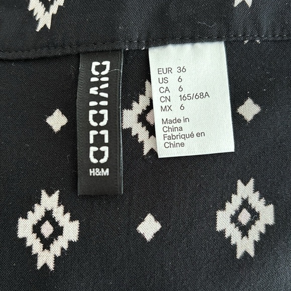 Divided Midi Skirt Black and White - Picture 8 of 12